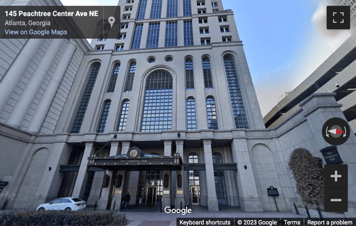 Street View image of 191 Peachtree Street, 12th and 14th Floor, Atlanta, Georgia