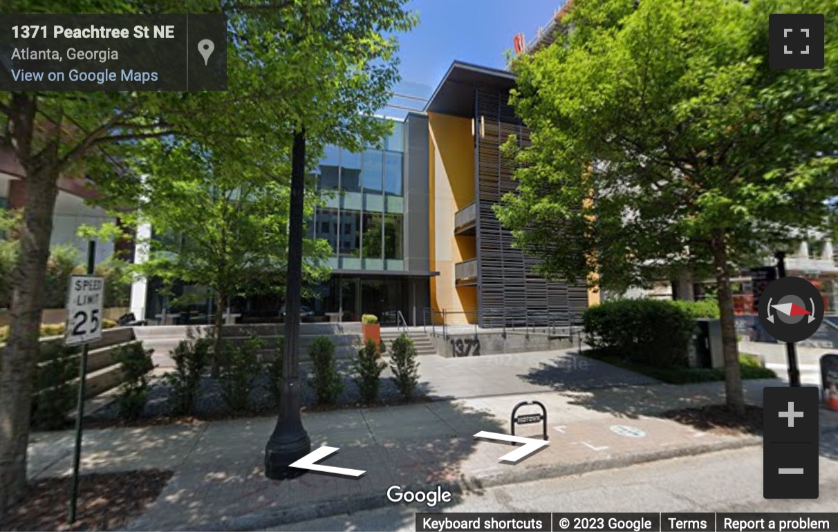Street View image of 1372 Peachtree North East, Atlanta, Georgia
