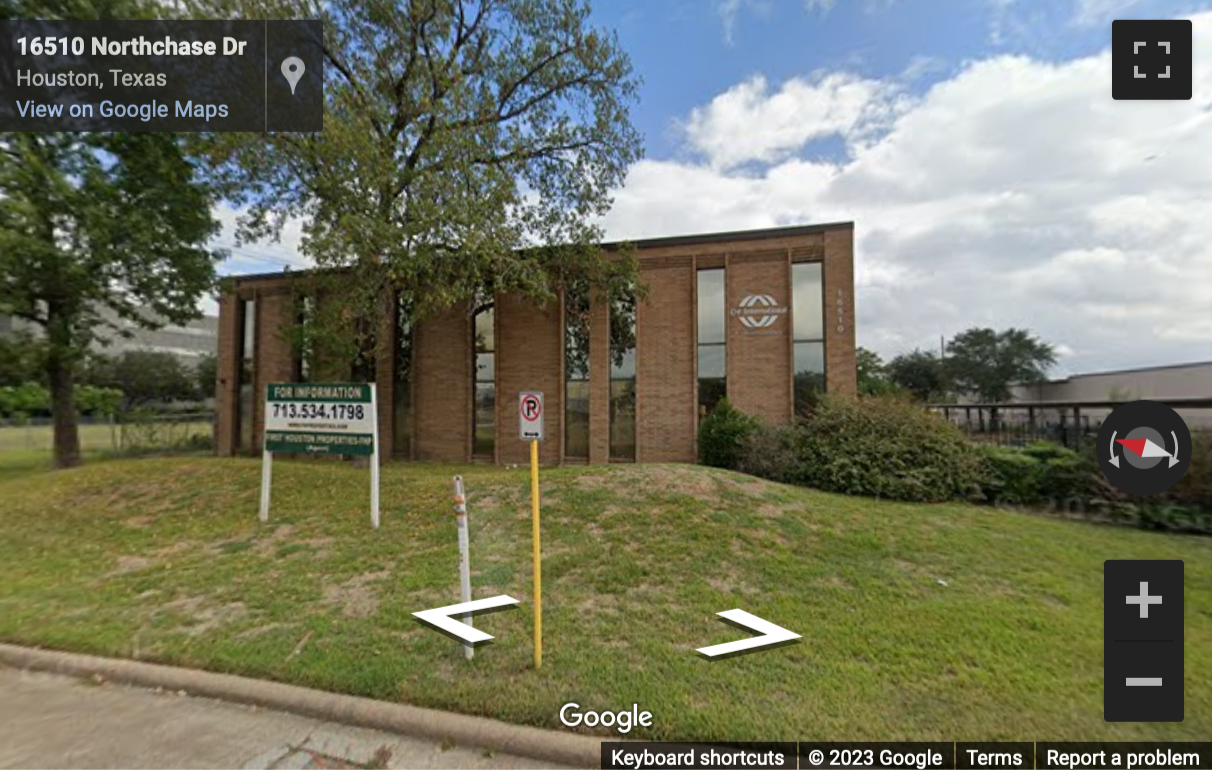 Street View image of 16510 Northchase Drive, 1st and 2nd Floor, Houston, Texas