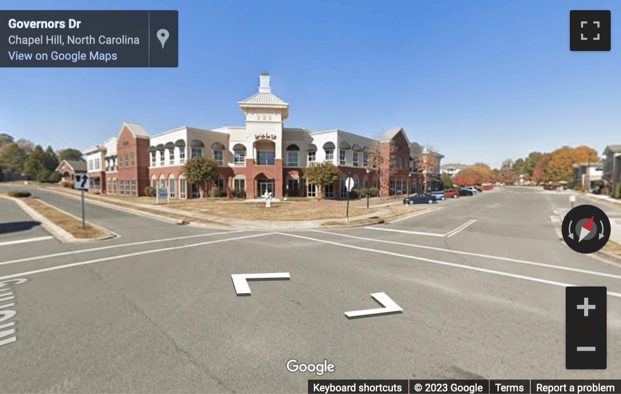 Street View image of 50101 Governors Drive, Bold Building, Suite 280, Chapel Hill, North Carolina
