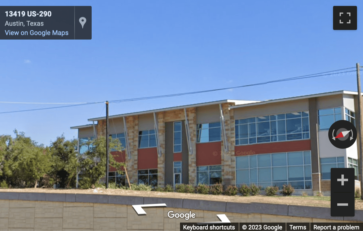 Street View image of 13341 West United States Highway 290, Building 2, Austin, Texas