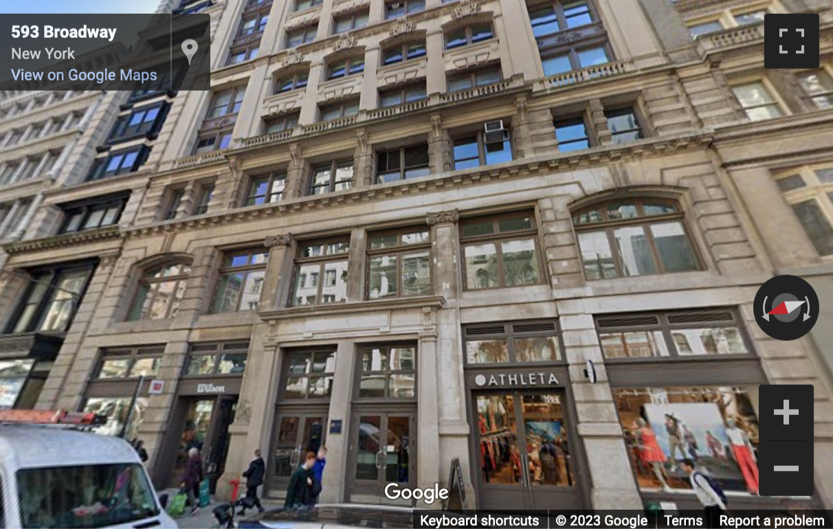 Street View image of 594 Broadway, Suite 701, New York City