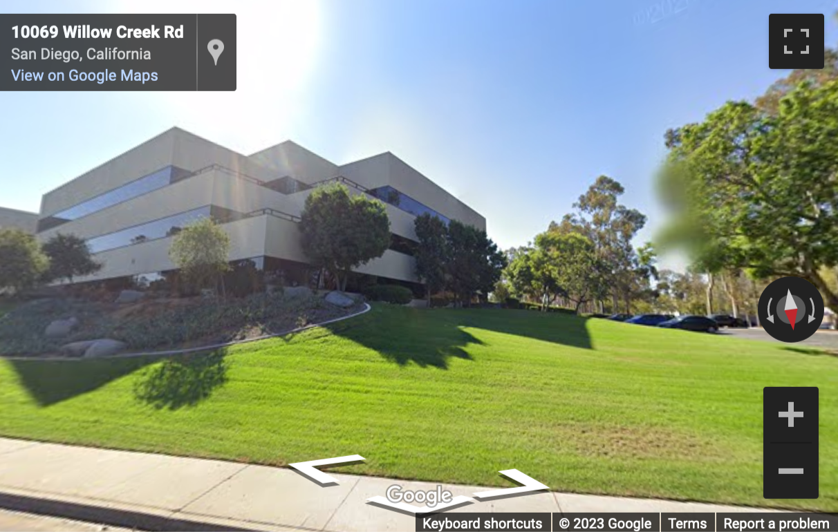 Street View image of Willow Creek Corporate Center, 10089 Willow Creek Road, Suite 200, San Diego