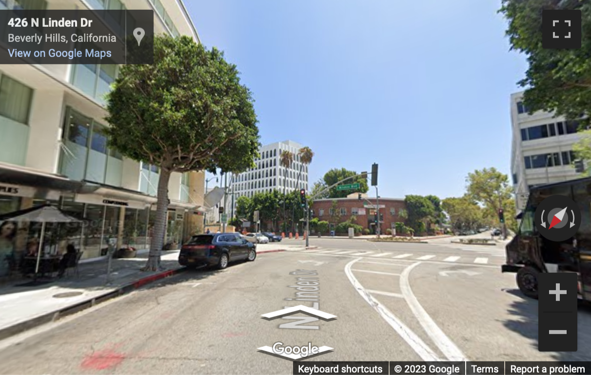 Street View image of 9777 Wilshire Boulevard, Suite 400, TD Ameritrade, Beverly Hills (California)