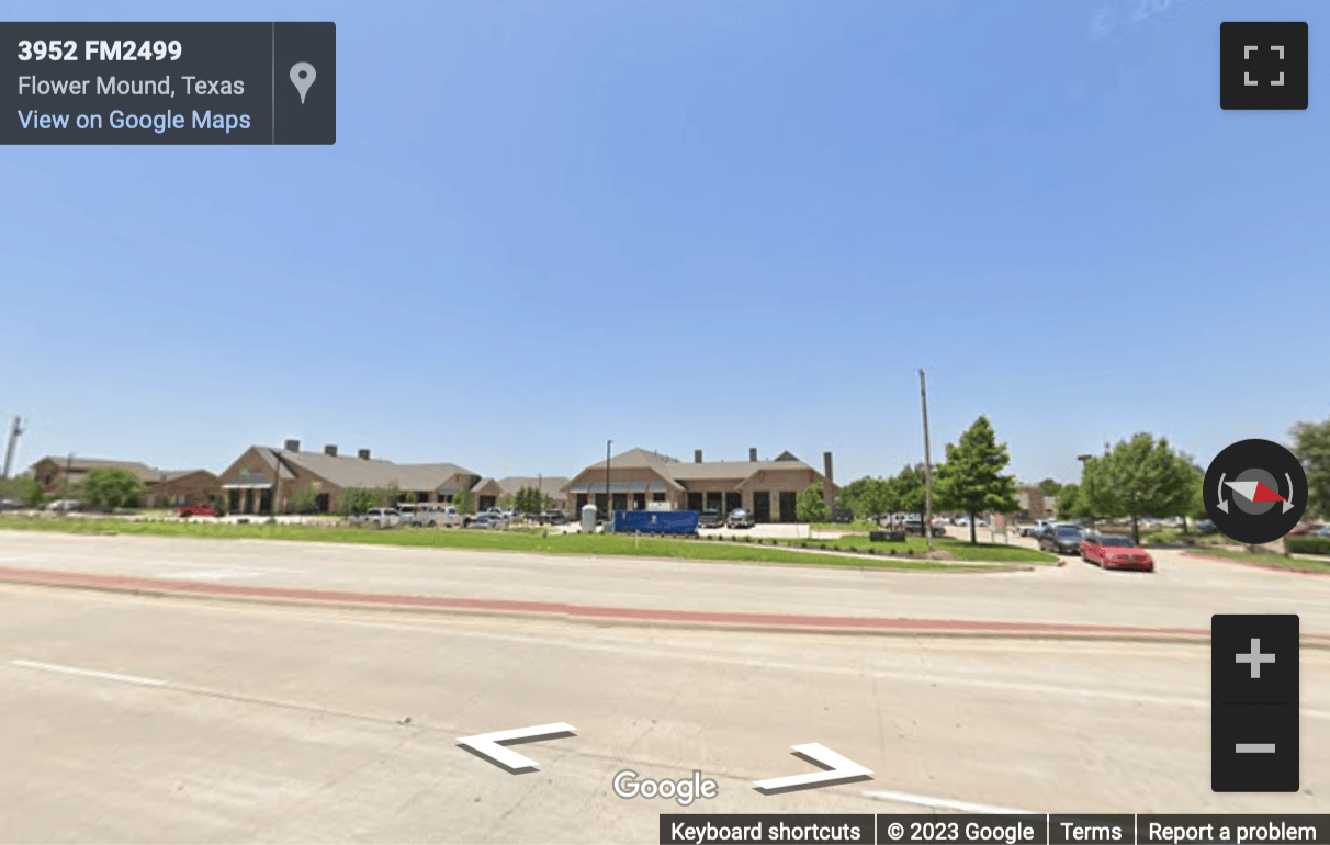 Street View image of 3921 Long Prairie Road, Flower Mound, Texas