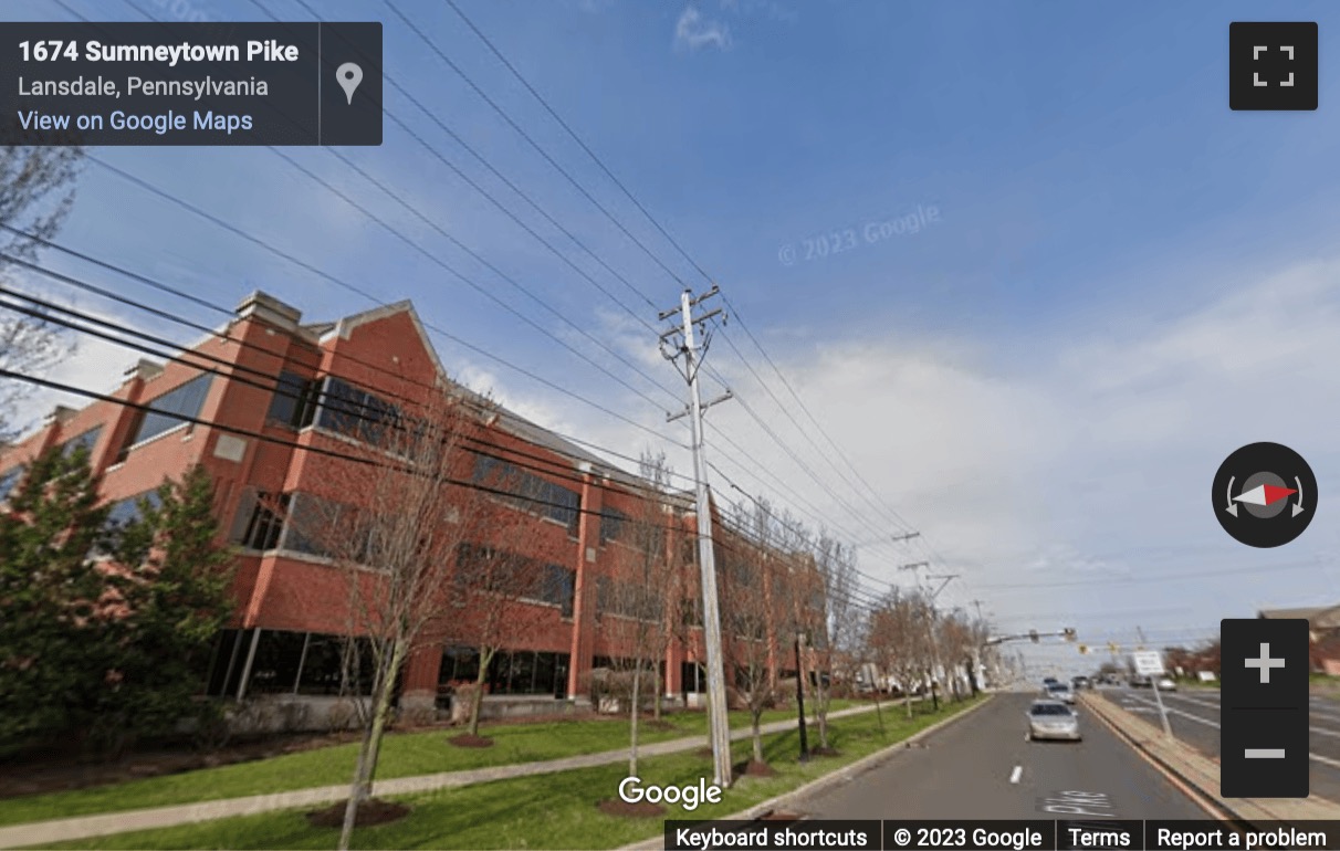 Street View image of 1690 Sumneytown Pike, 2nd Floor, Lansdale, Pennsylvania
