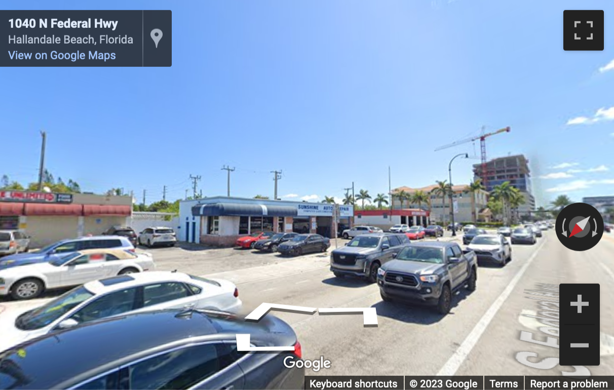 Street View image of 1010 South Federal Highway, Suite 1400, Aventura Onyx Tower, Hallandale Beach, Florida