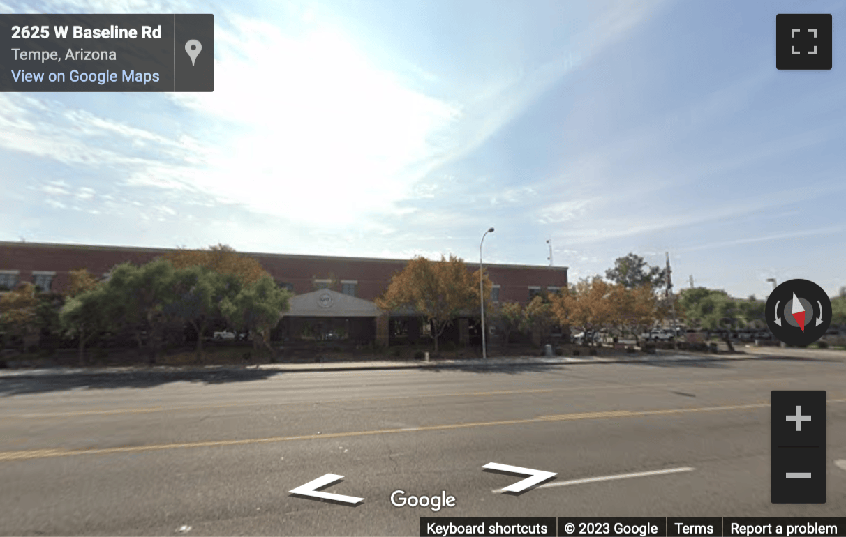 Street View image of 2625 West Baseline Road, Tempe, Arizona