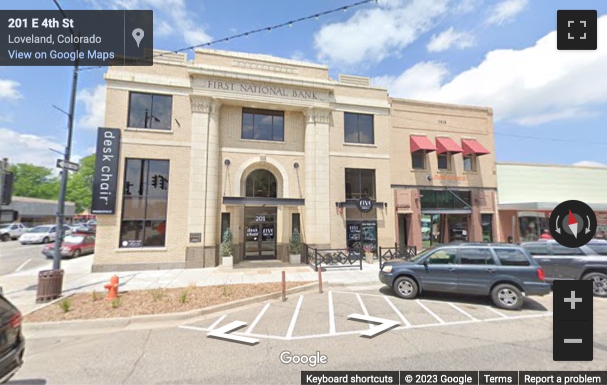 Street View image of 201 East 4th Street, Loveland, Colorado