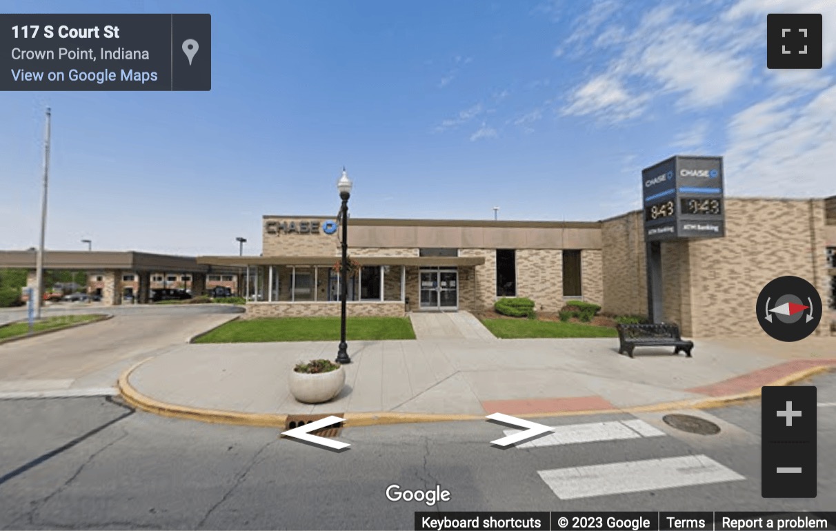 Street View image of 115 South Court Street, Suite E, Crown Point, Indiana
