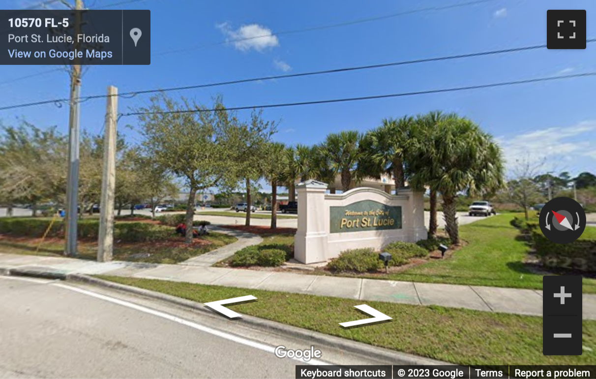 Street View image of 10570 South United States Highway 1, Port St. Lucie, Florida