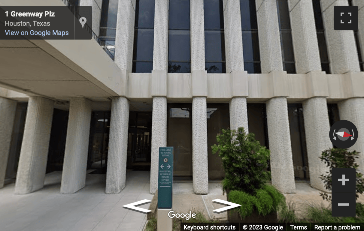 Street View image of 24 Greenway Plaza, Suite 1800, Houston, Texas