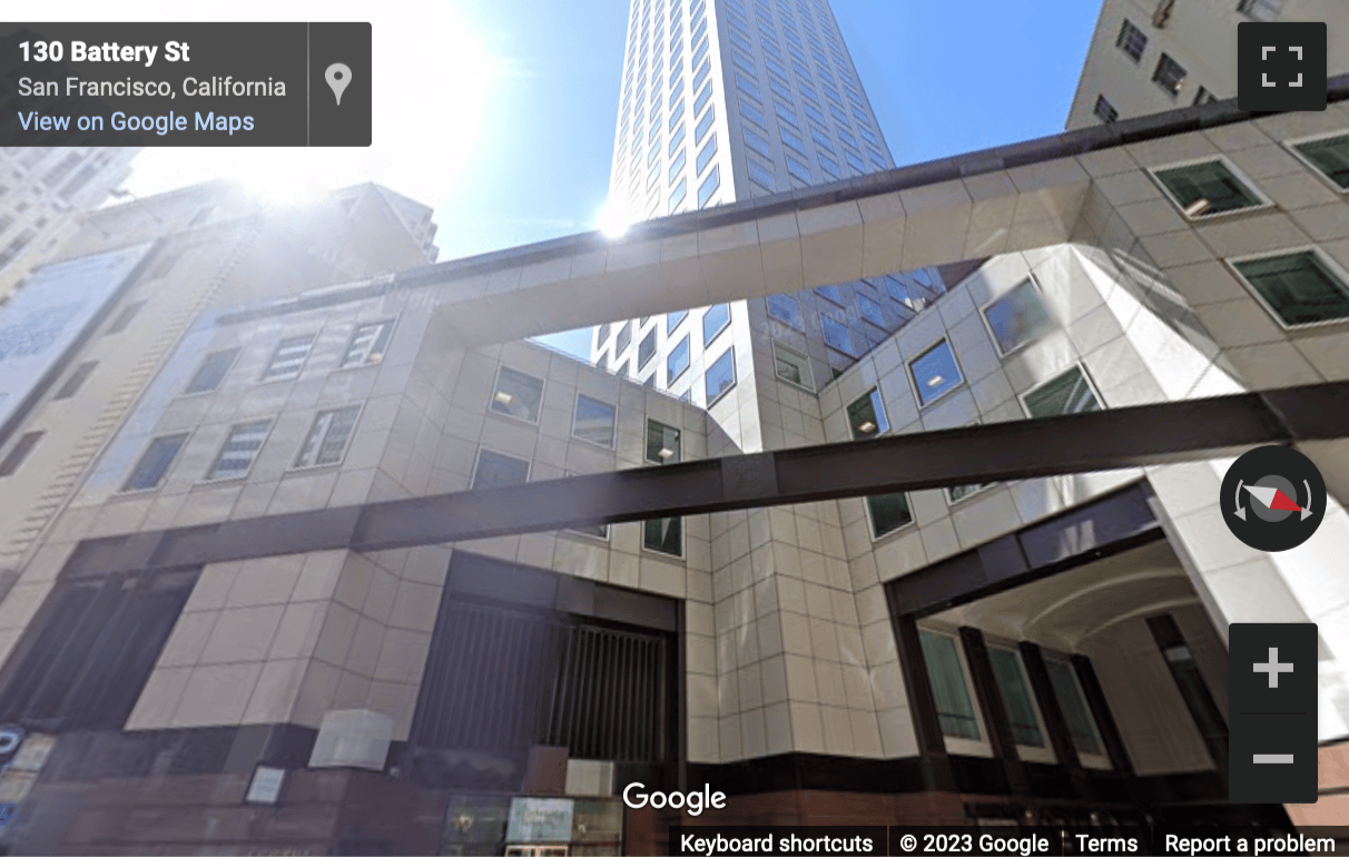 Street View image of 345 California Street, 6th and 7th Floor, San Francisco