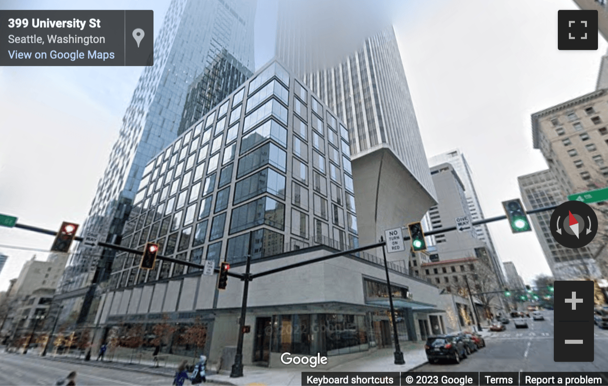 Street View image of Rainier Square, 400 University Street, 3rd Floor, Seattle, Washington