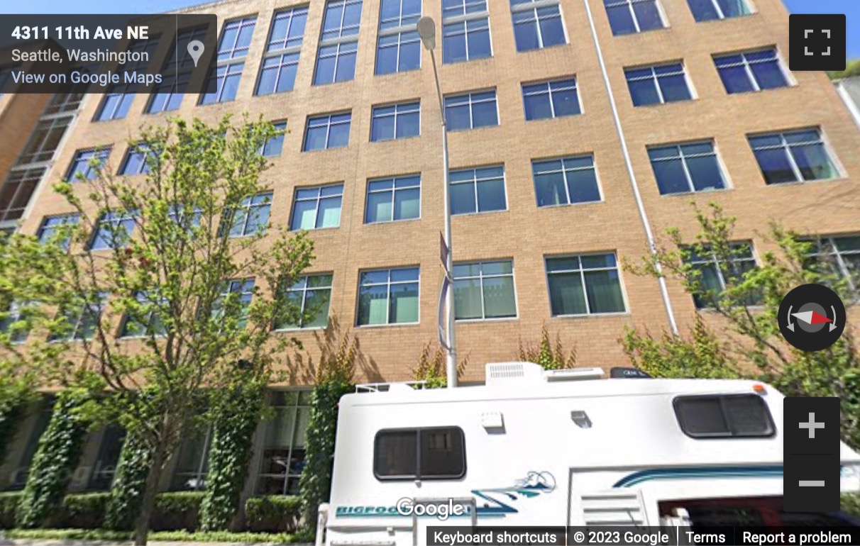Street View image of 4311 11th Avenue NE, 5th and 6th Floor, Seattle, Washington