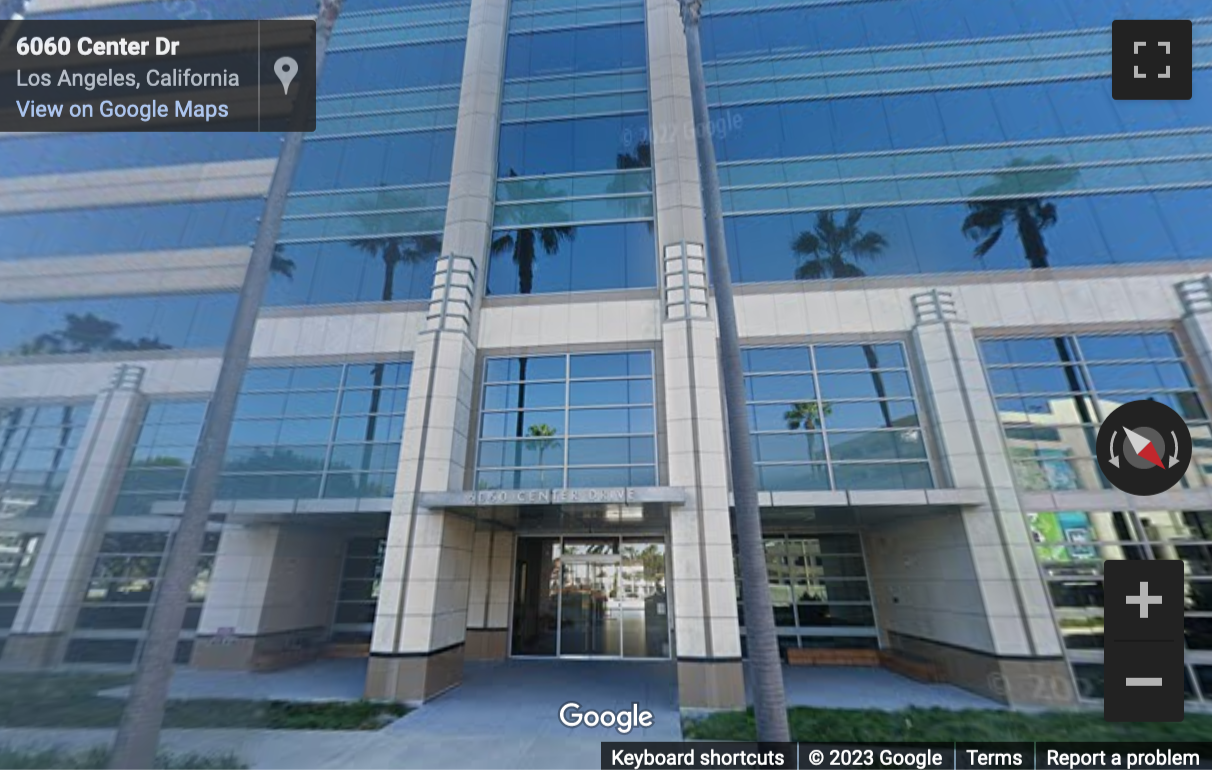 Street View image of 6060 Center Drive, 10th Floor, Los Angeles, California