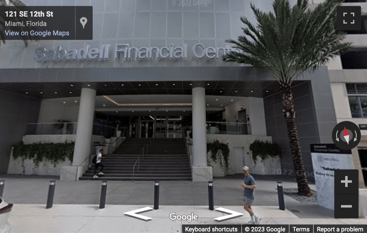 Street View image of 1111 Brickell Avenue, 10th & 11th Floor, Miami, Florida
