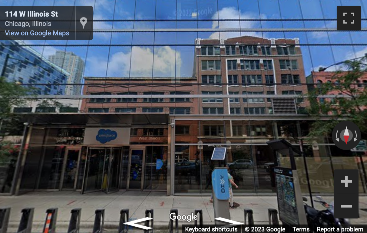 Street View image of 111 West Illinois Street, 5th floor, Chicago