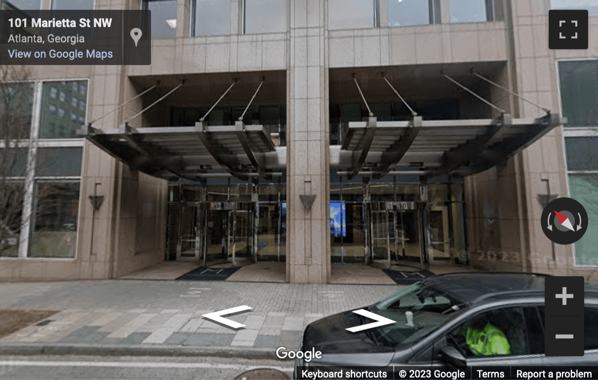 Street View image of 101 Marietta Street, 31st Floor, Atlanta, Georgia