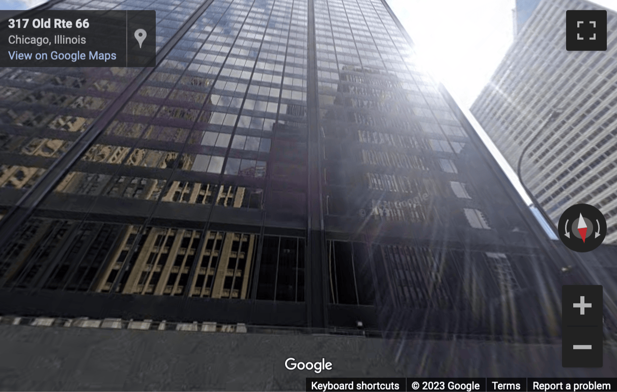 Street View image of 233 South Wacker Drive, Willis Tower, 44th Floor, Chicago, Illinois
