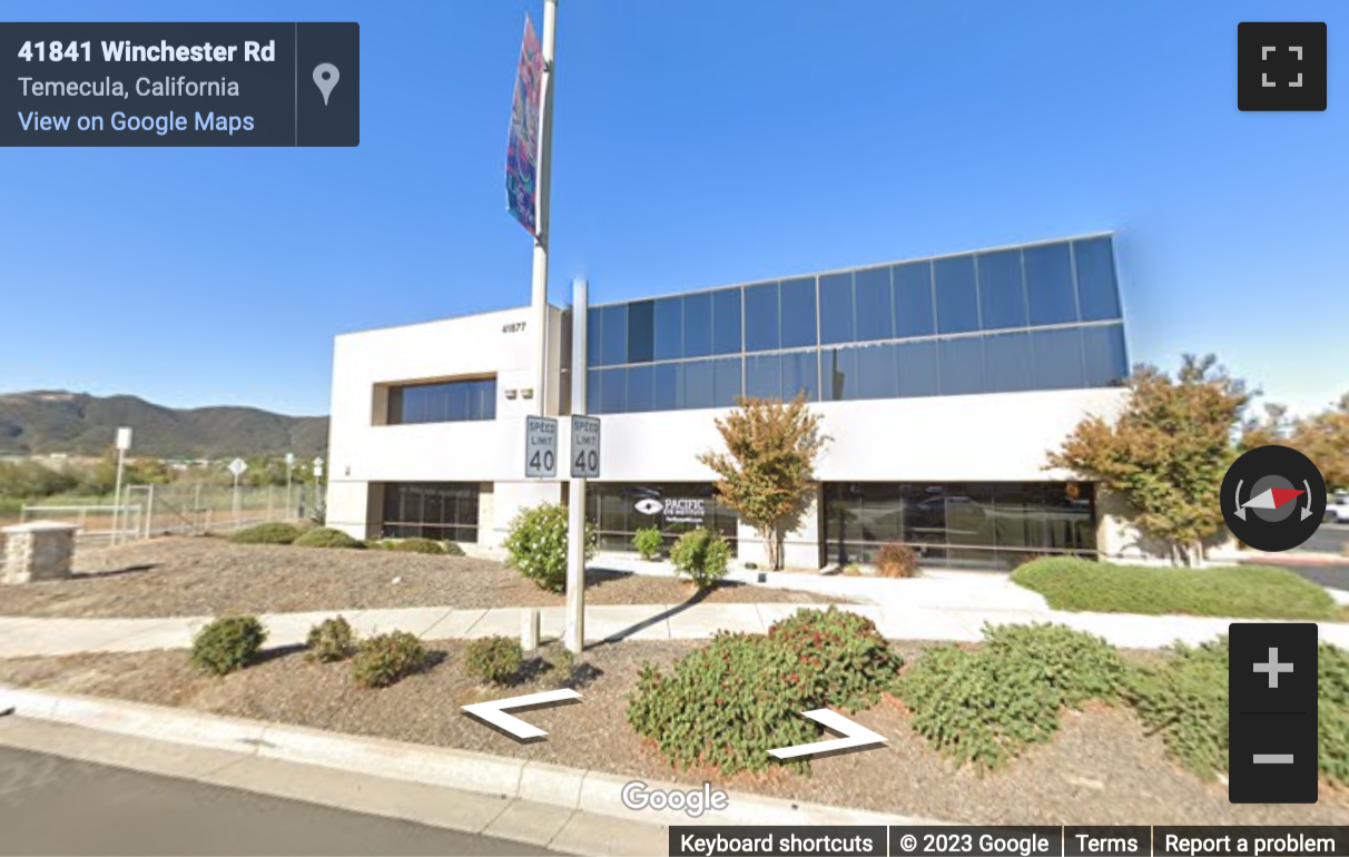 Street View image of 41877 Enterprise Circle North, 2nd Floor, Temecula, California