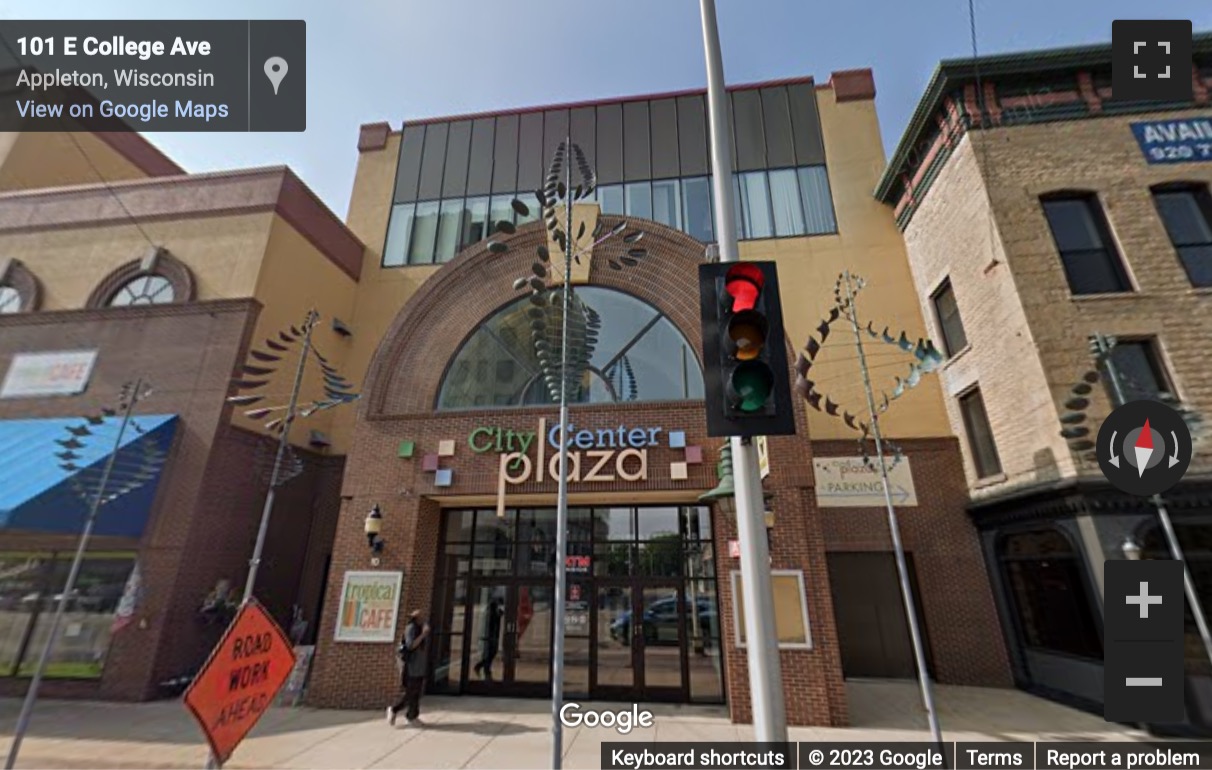 Street View image of 100 West College Avenue, Wisconsin, 3rd Floor, Appleton