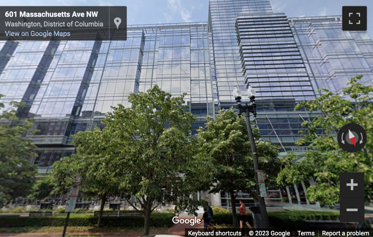 Street View image of 600 Massachusetts Avenue Northwest, Suite 200, Washington DC, District of Columbia