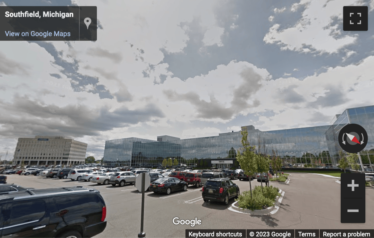 Street View image of 29777 Telegraph Road, Suite 4200, Onyx Office Plaza, Southfield, Michigan