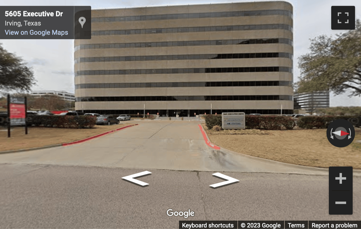 Street View image of 5601 Executive Drive, Irving, Texas