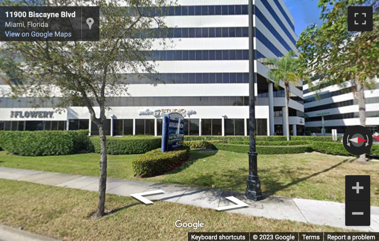 Street View image of 11900 Biscayne Boulevard, North Miami, Florida