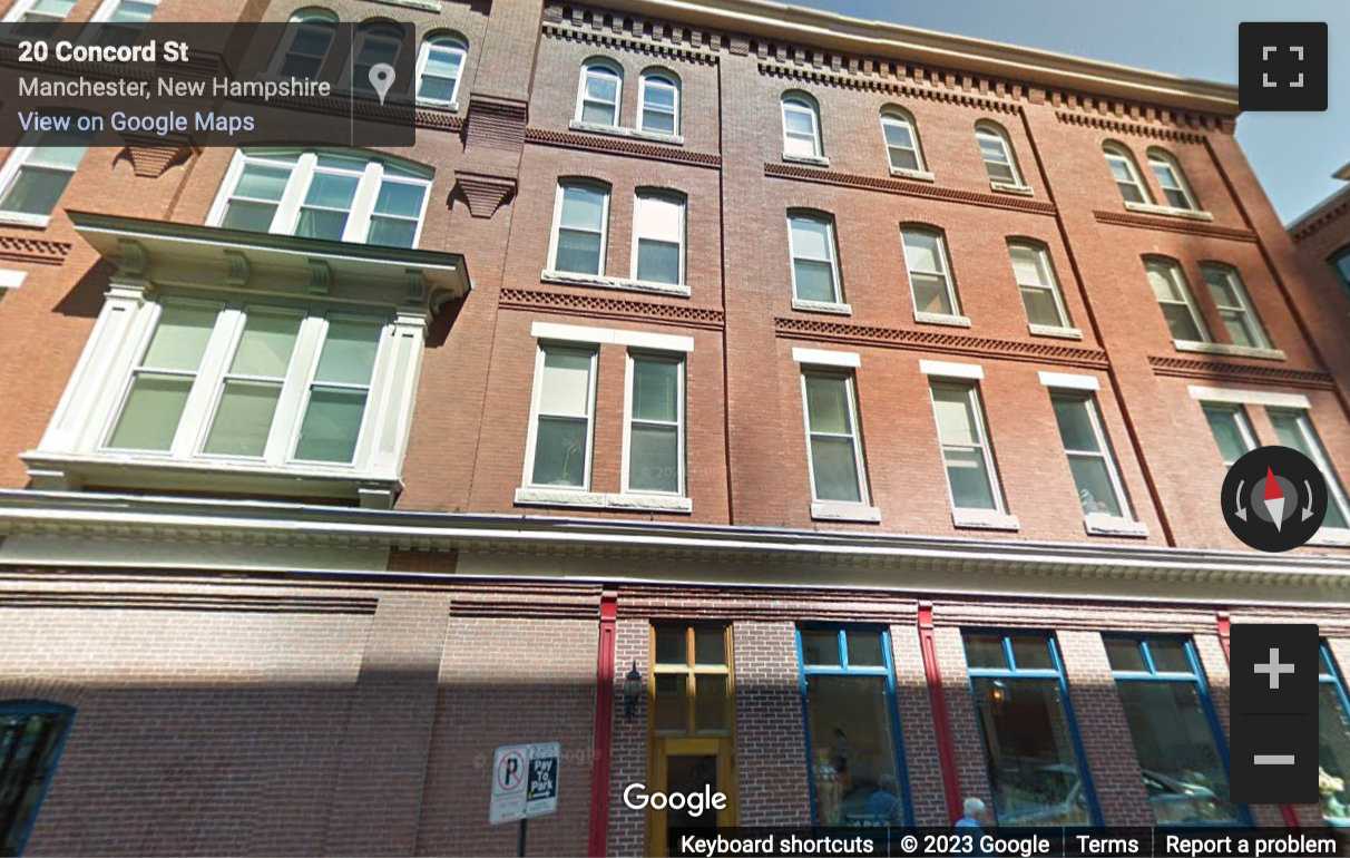 Street View image of 1037-1045 Elm Street, 2nd, 3rd, 5th & 6th Floors, Manchester (New Hampshire)