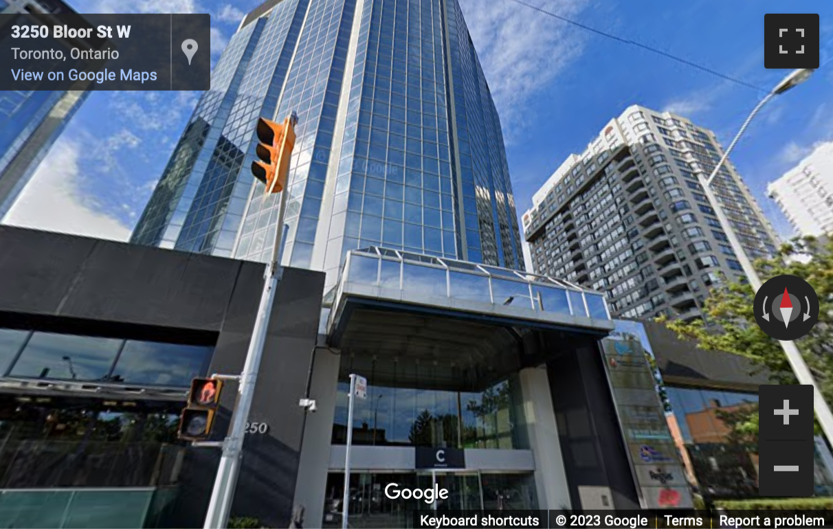 Street View image of 3250 Bloor Street West, Toronto, Ontario