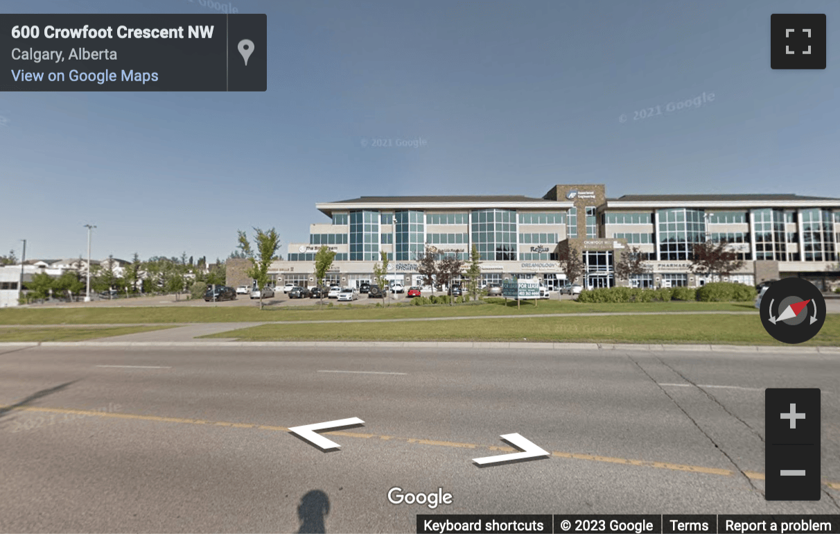 Street View image of Crowfoot Centre, 600 Crowfoot Crescent North West, Calgary, Alberta