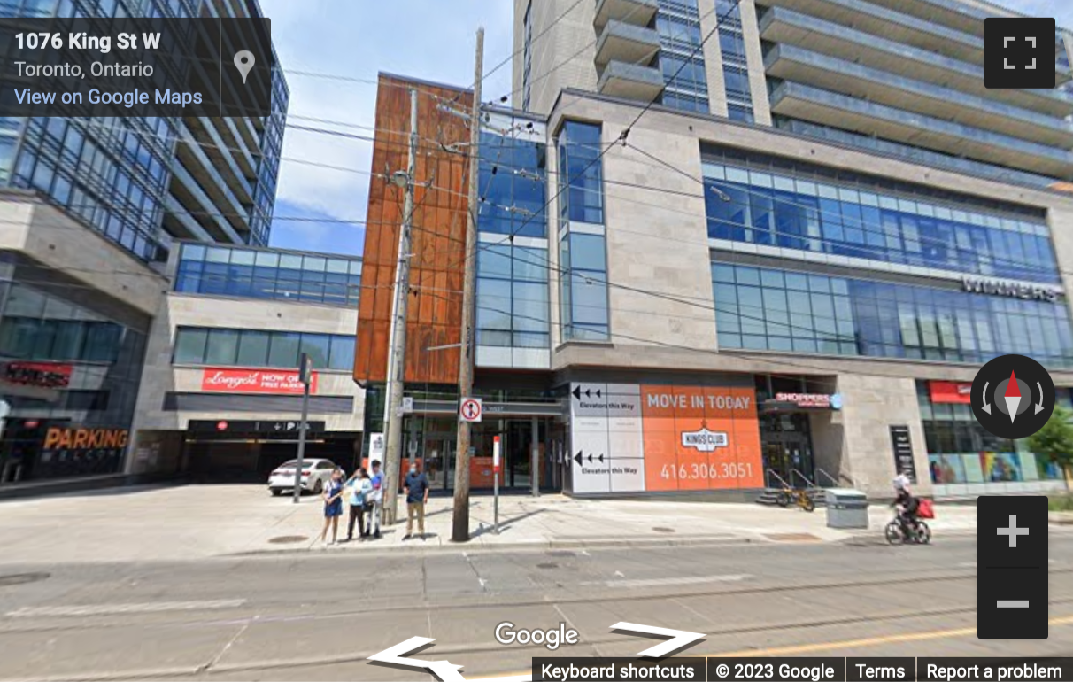 Street View image of 1100 King Street West, Toronto, Ontario