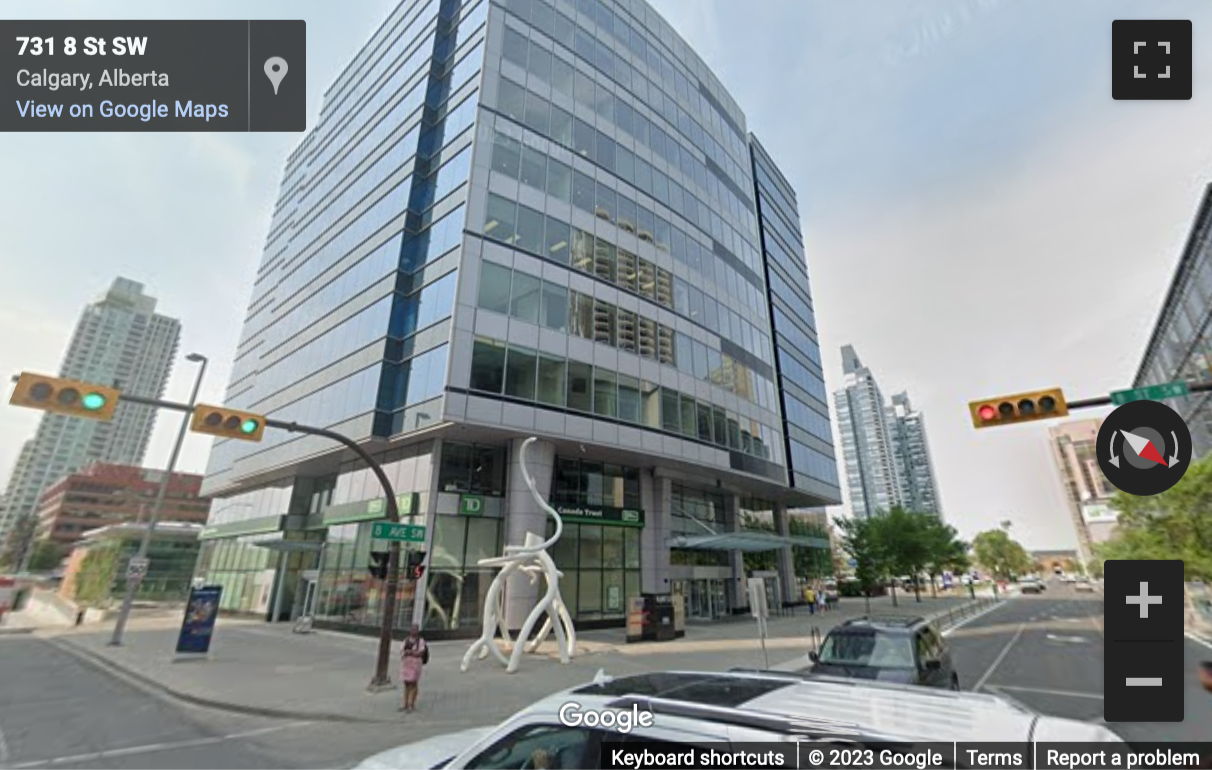 Street View image of 903 8th Avenue Southwest, Calgary, Alberta