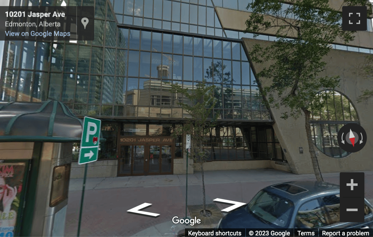 Street View image of 10201 Jasper Avenue, Enbridge Tower, Basement and Ground Floor, Edmonton