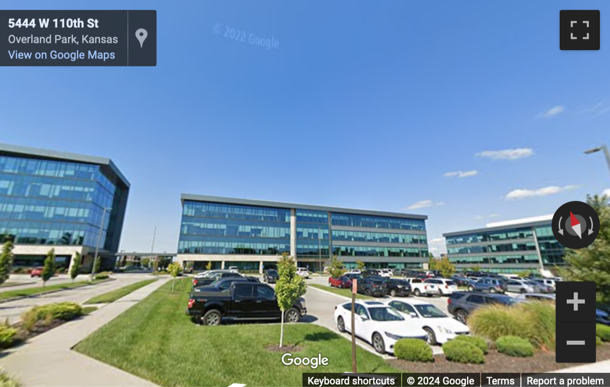 Street View image of 5440 West 110th Street, Suite 300, Creative Planning Plaza, Overland Park, Kansas
