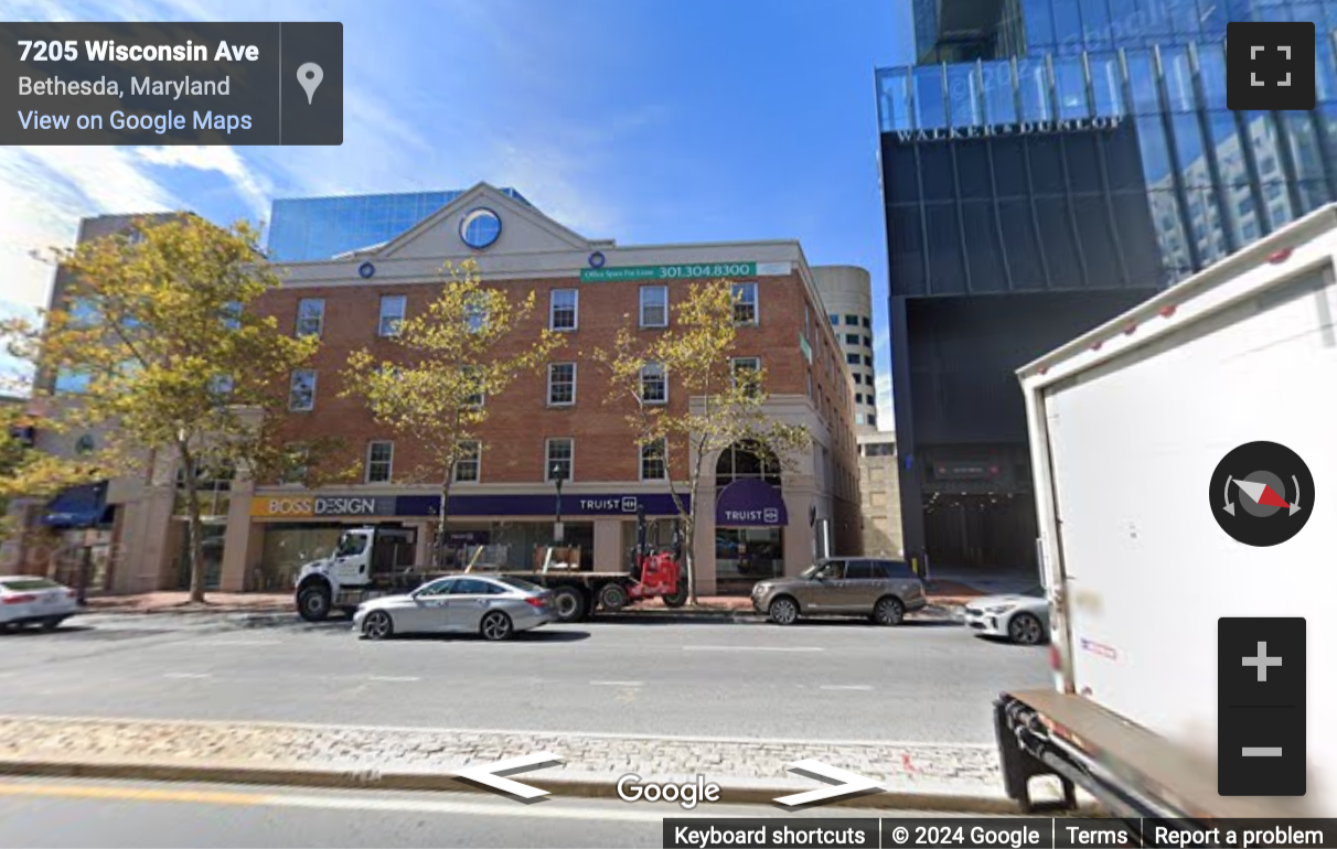 Street View image of 7220 Wisconsin Avenue, Bethesda, Maryland