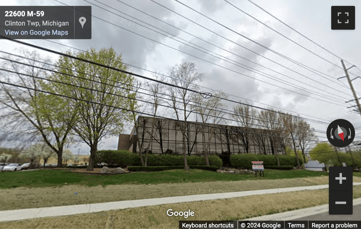 Street View image of 22600 Hall Road, 1st Floor, Clinton Charter Township, Michigan