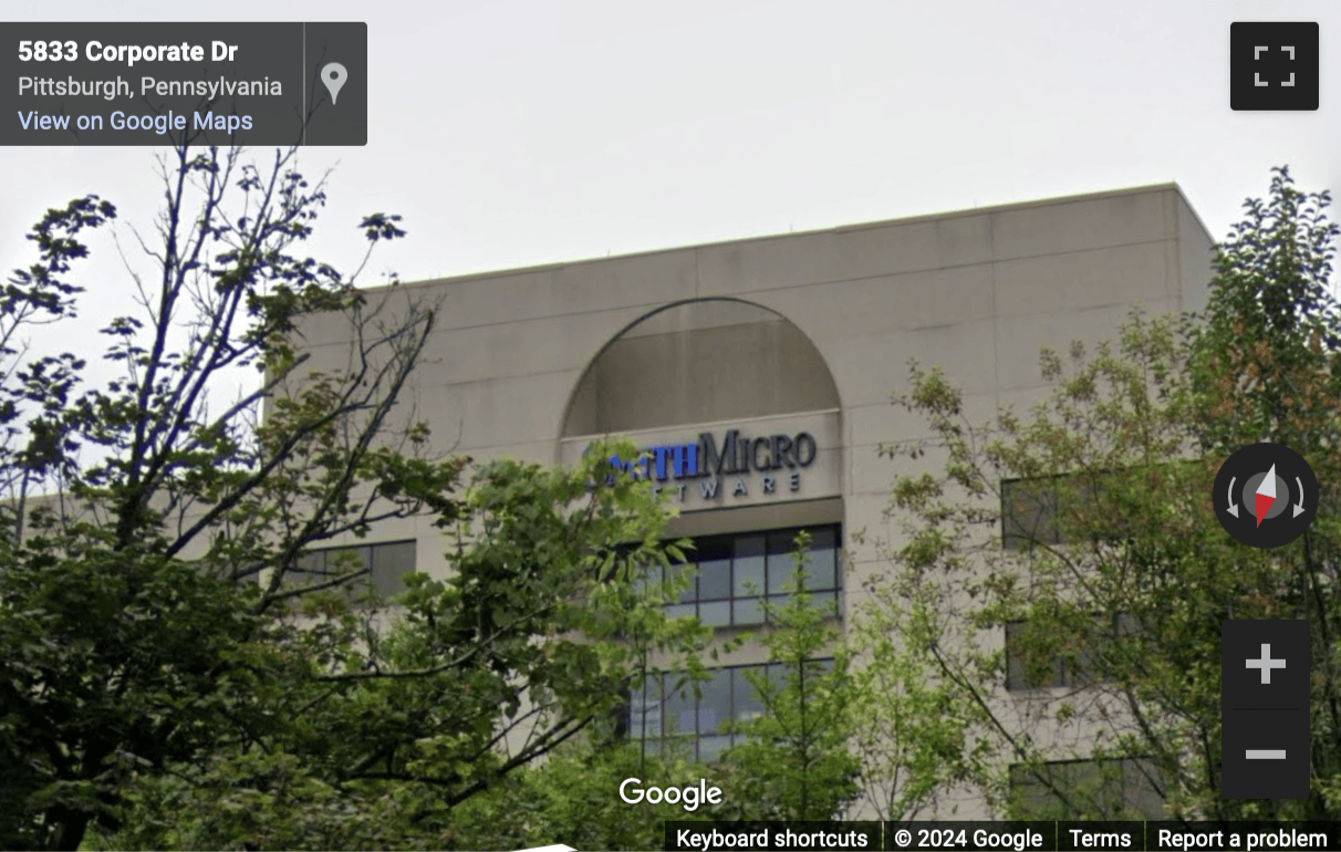 Street View image of 5800 Corporate Drive, 3rd Floor, Pittsburgh, Pennsylvania