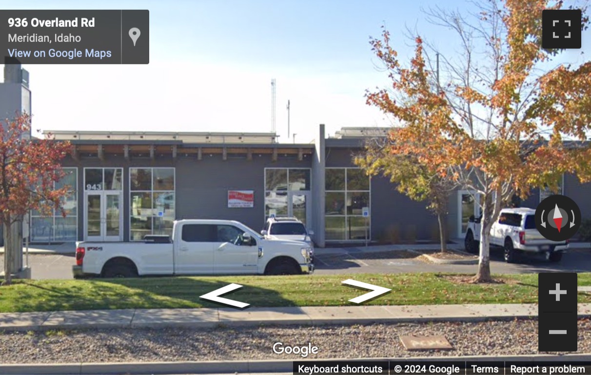Street View image of 943 West Overland Road, 1st Floor, Meridian, Idaho