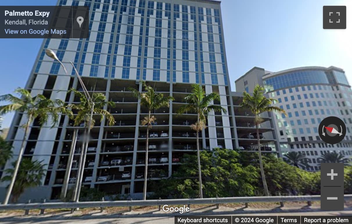 Street View image of 9155 South Dadeland Boulevard, 15th Floor, Miami, Florida
