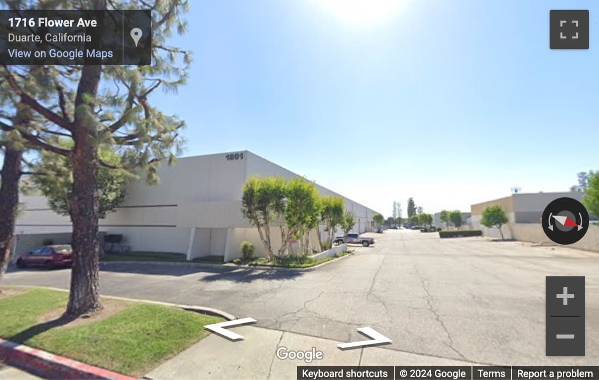 Street View image of 1801 Flower Avenue, Duarte, California