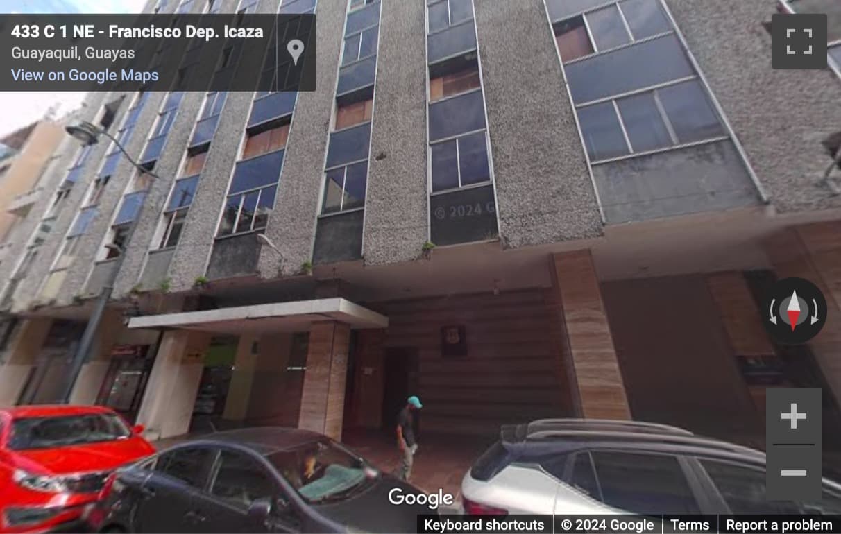 Street View image of Edificio Atahualpa, Calle 1 NE, Francisco De P. Icaza 437, 4th Floor, Guayaquil