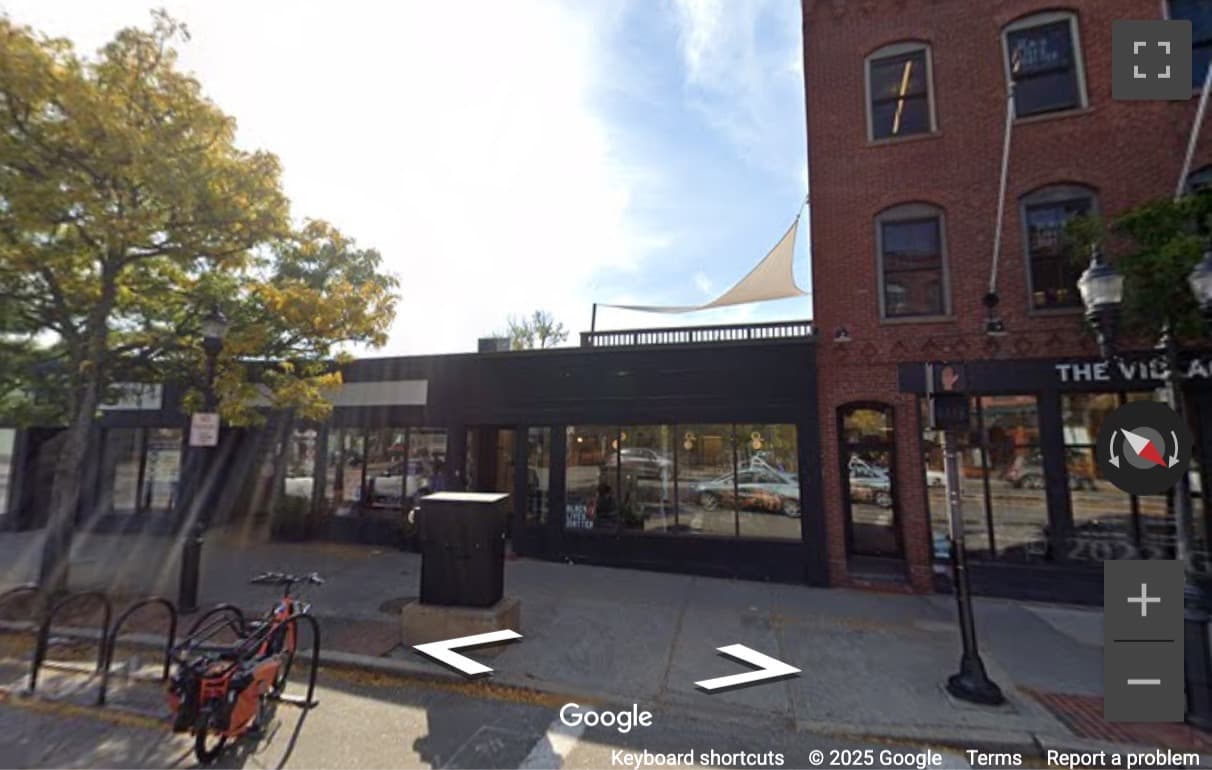 Street View image of 202 Washington Street, Brookline, Massachusetts