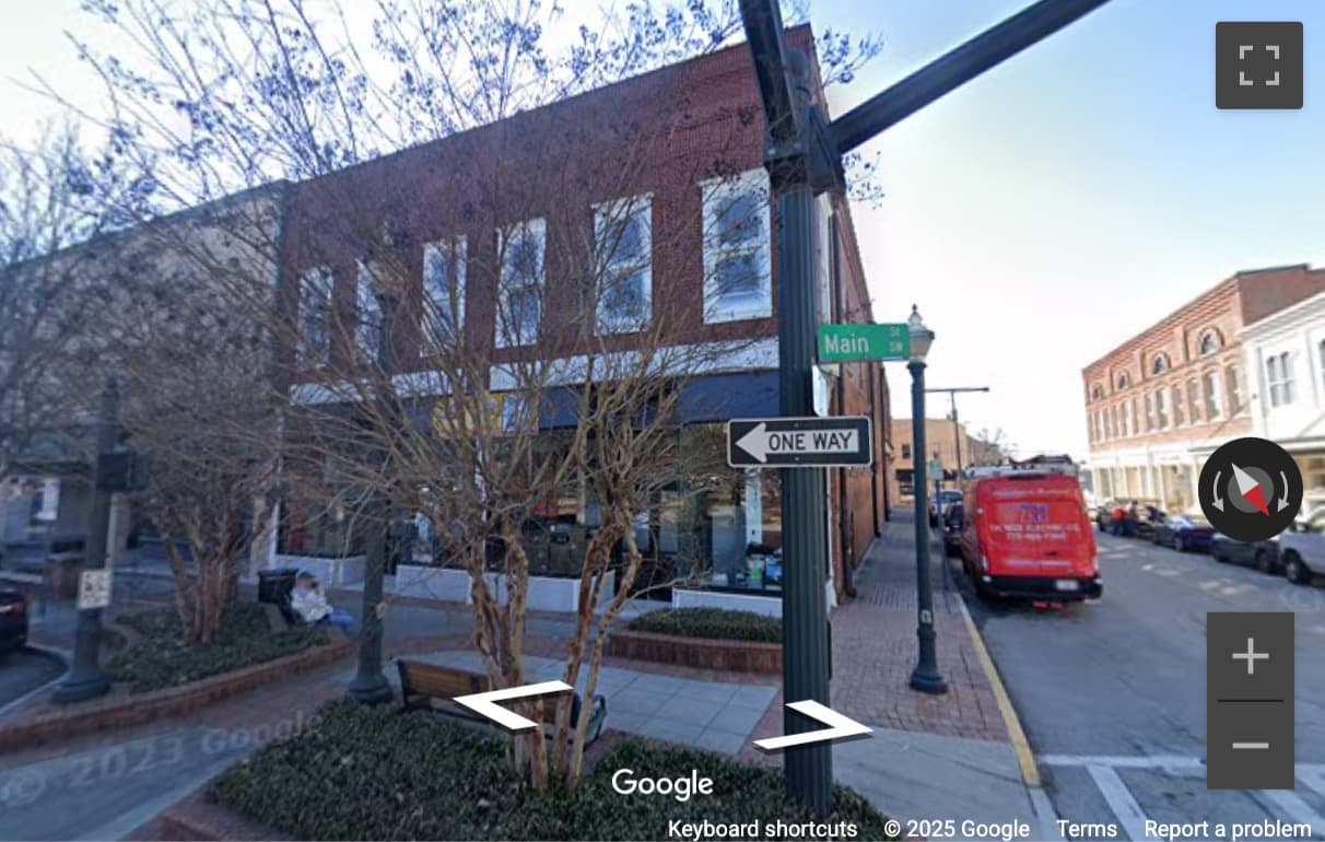 Street View image of 100 Main Street SW, Gainesville (GA), Georgia