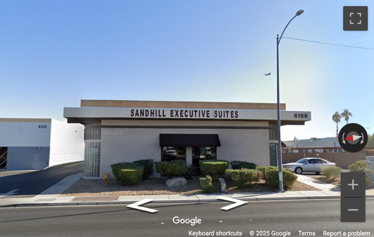 Street View image of 6166 South Sandhill Road, Las Vegas, Nevada
