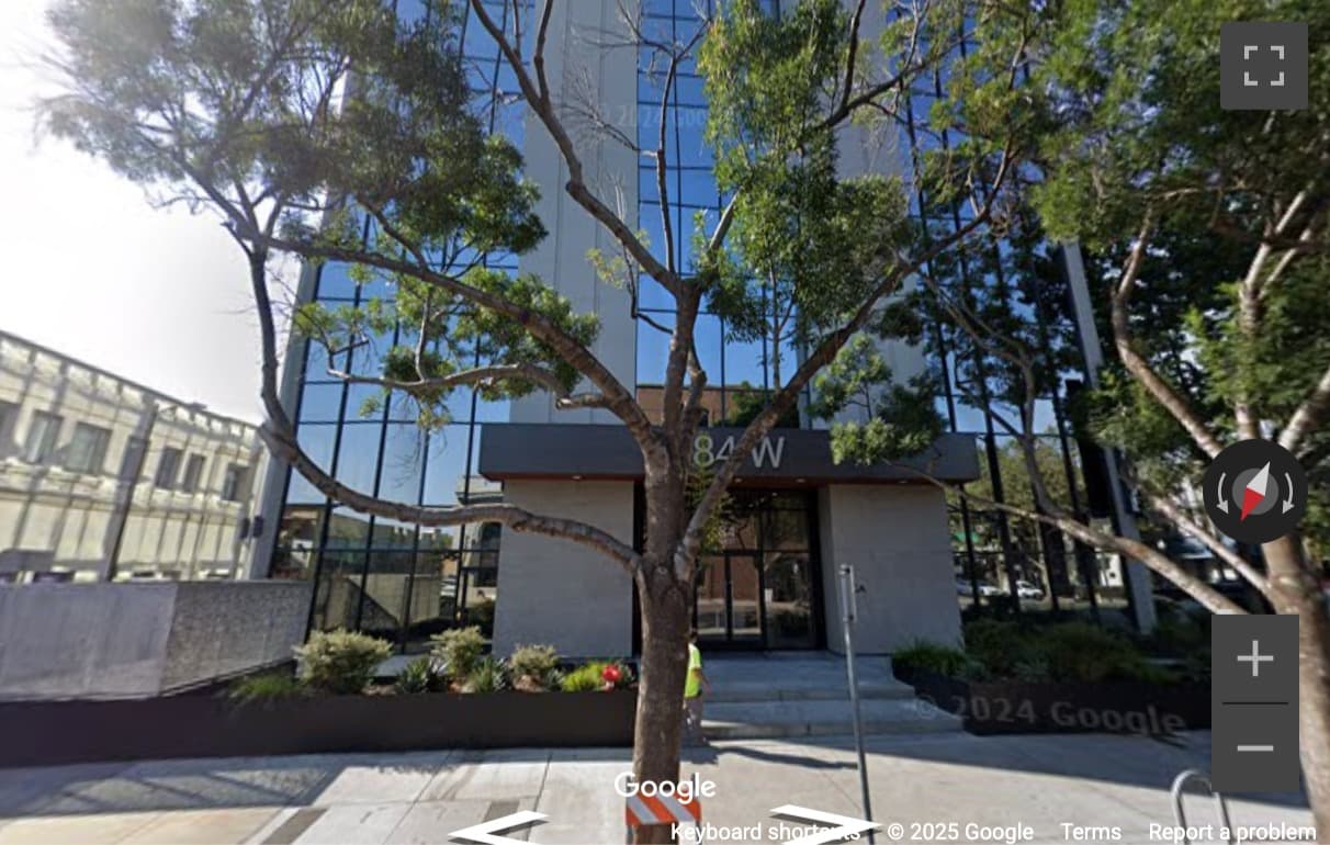 Street View image of 84 West Santa Clara St. Suite 700, San Jose (California)