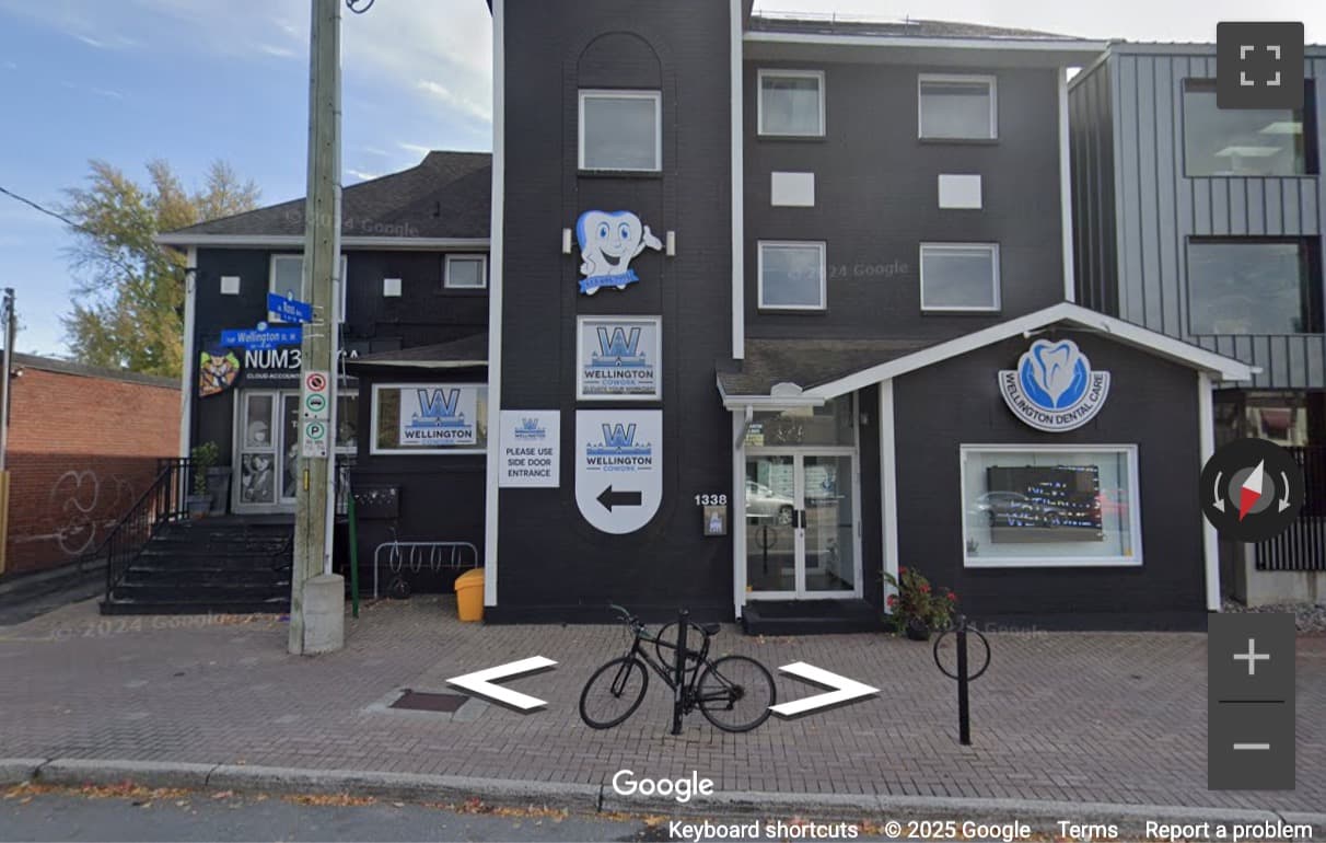 Street View image of 1338 Wellington Street W, Ottawa, Ontario
