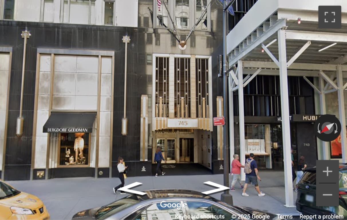 Street View image of 745 Fifth Avenue, Suite 500, New York City